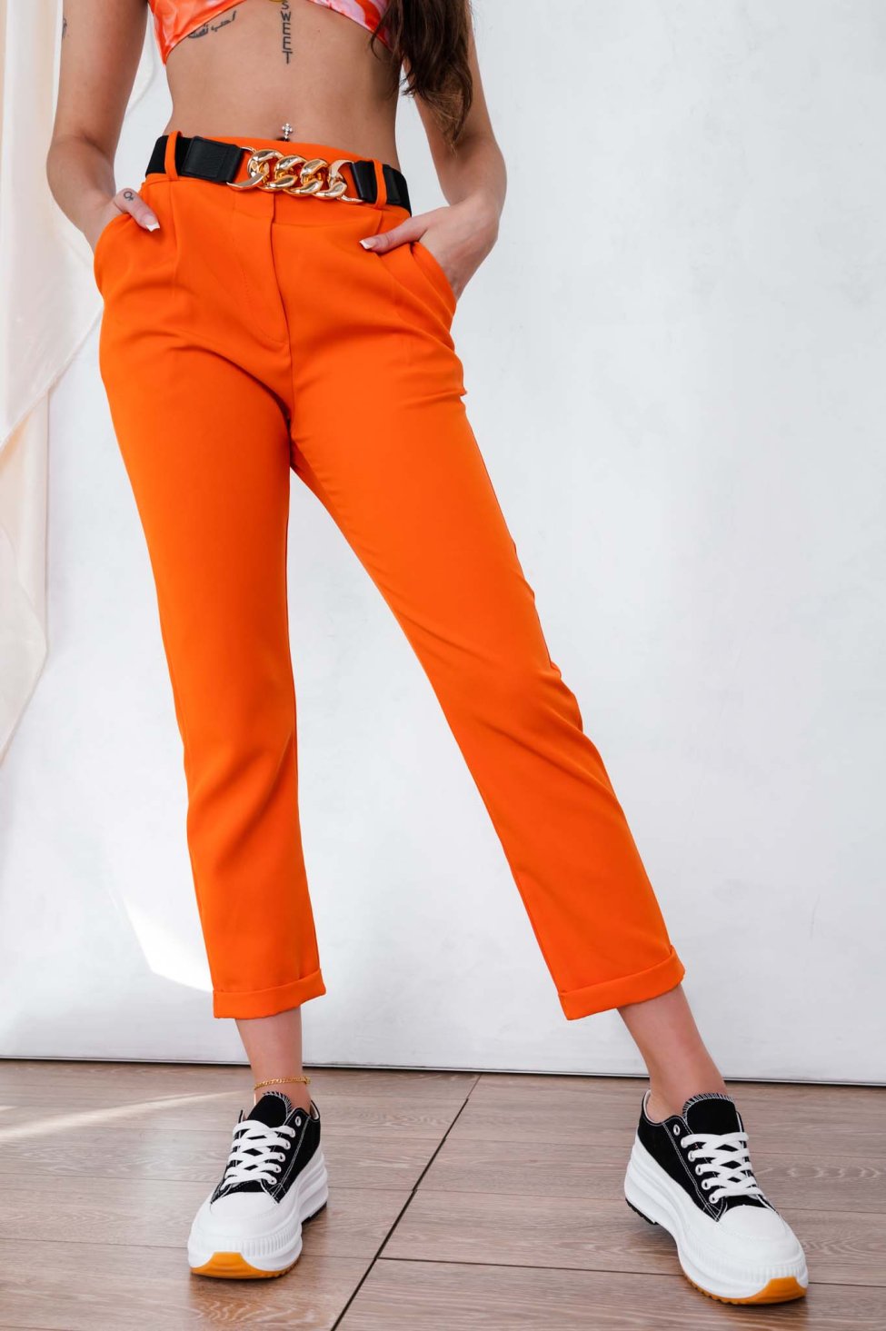 Lennox παντελόνι πορτοκαλί