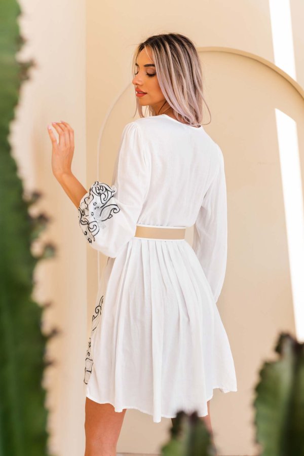 CASUAL ΦΟΡΕΜΑΤΑ Anouk φόρεμα λευκό