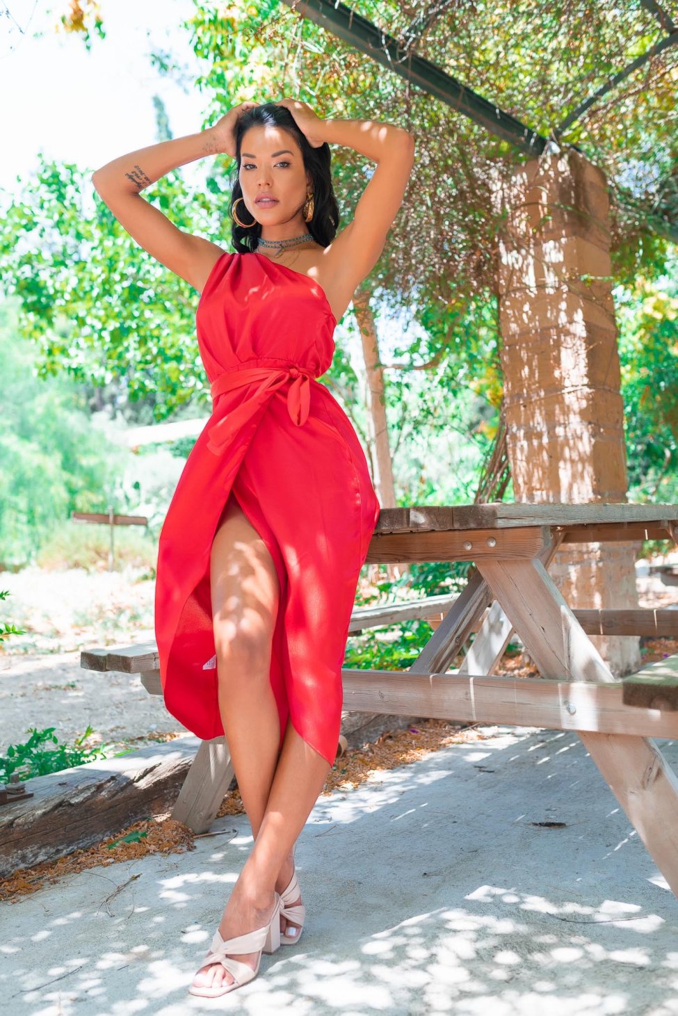 Zelma φόρεμα κόκκινο