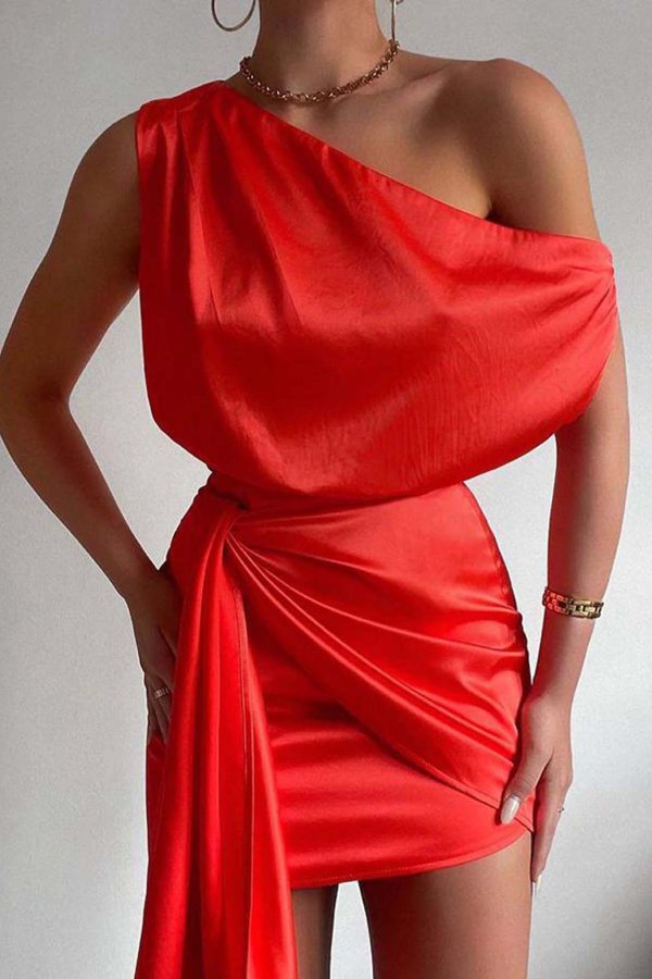 FALL '22 Abdone φόρεμα κόκκινο