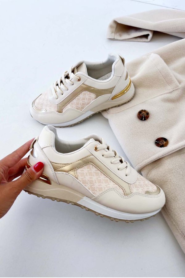 SNEAKERS Mirko sneakers μπεζ