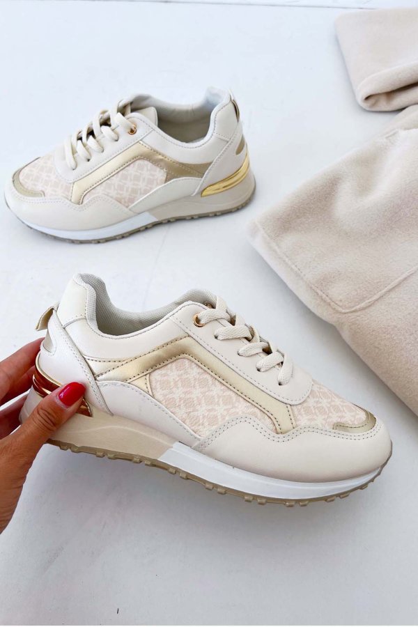 SNEAKERS Mirko sneakers μπεζ