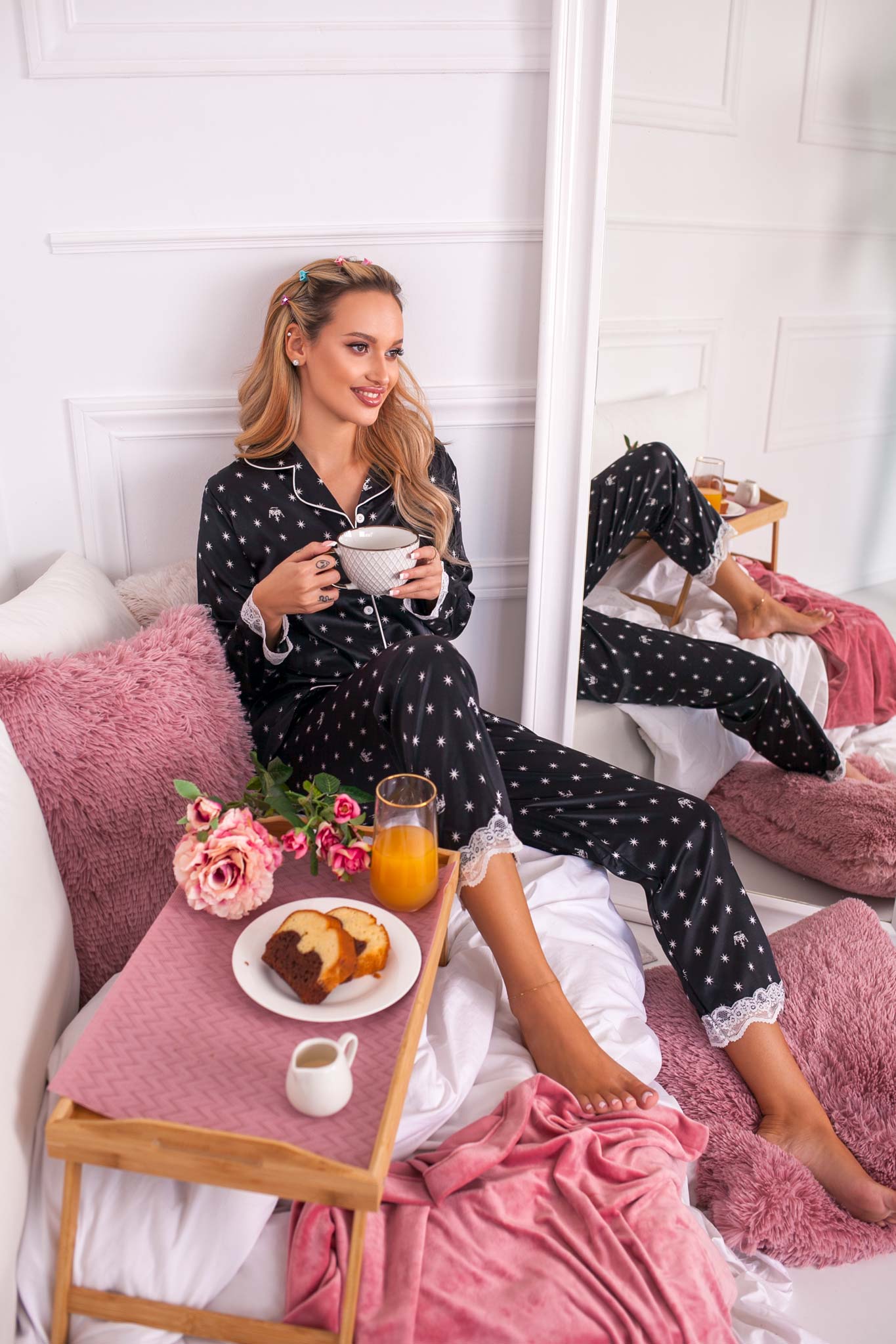 HOMEWEAR Leafde homewear μαύρο