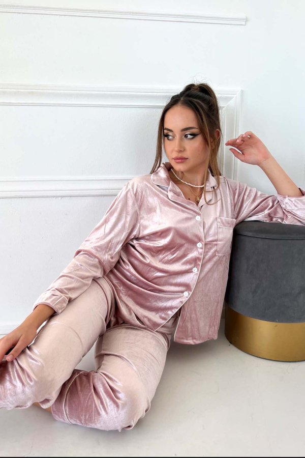 HOMEWEAR Tessie σετ homewear ροζ