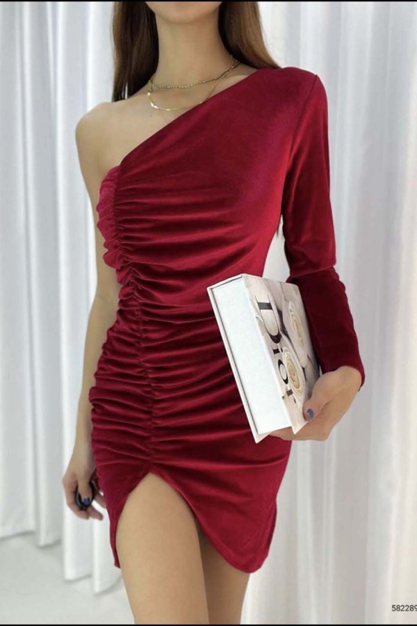 VELVET LOVE Dosya φόρεμα κόκκινο