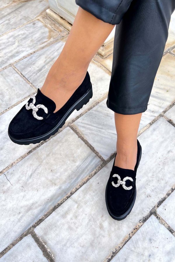 Loafers/Oxford Zelia loafers μαύρο