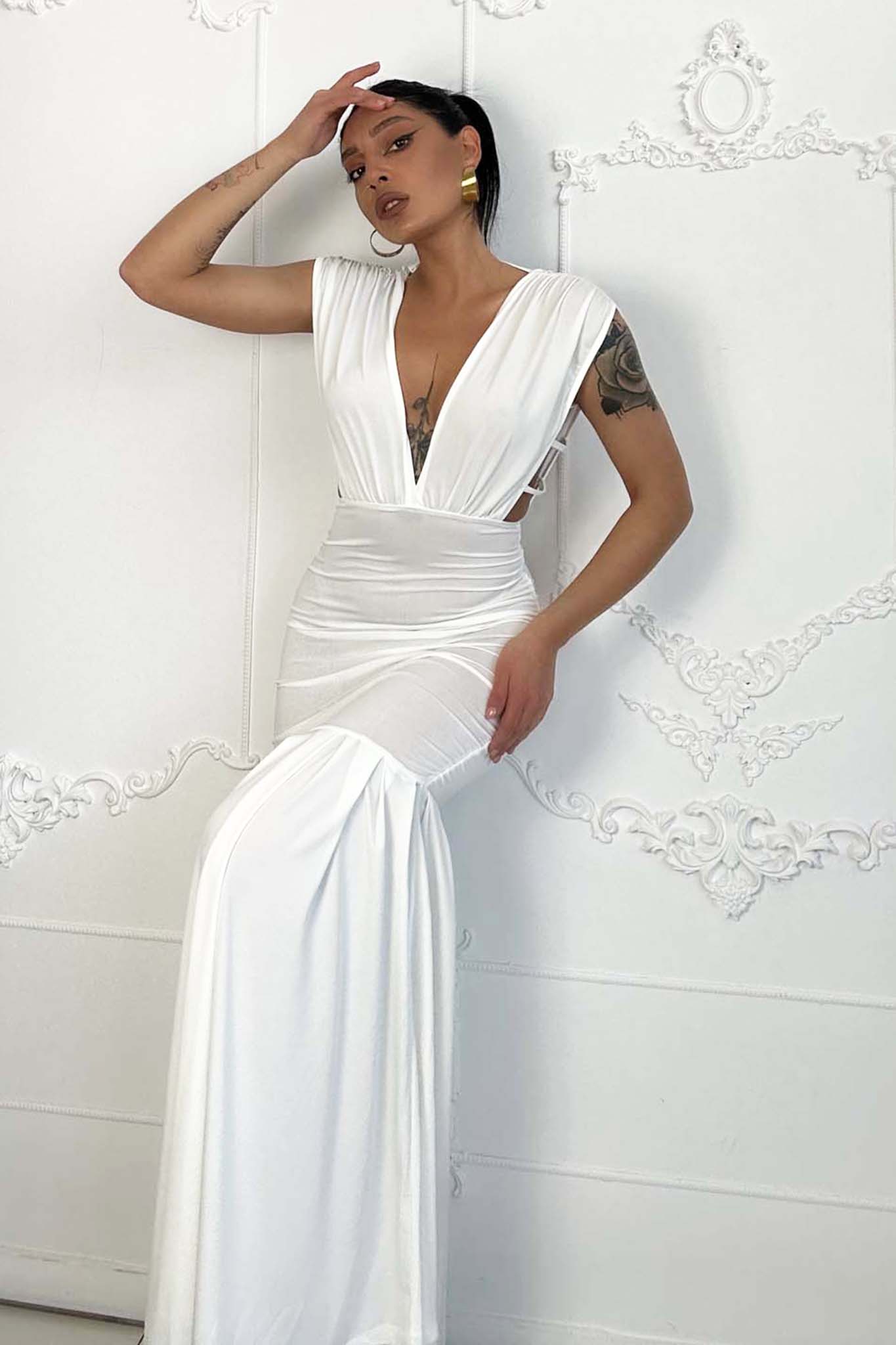ΦΟΡΕΜΑΤΑ SALES Linette φόρεμα λευκό