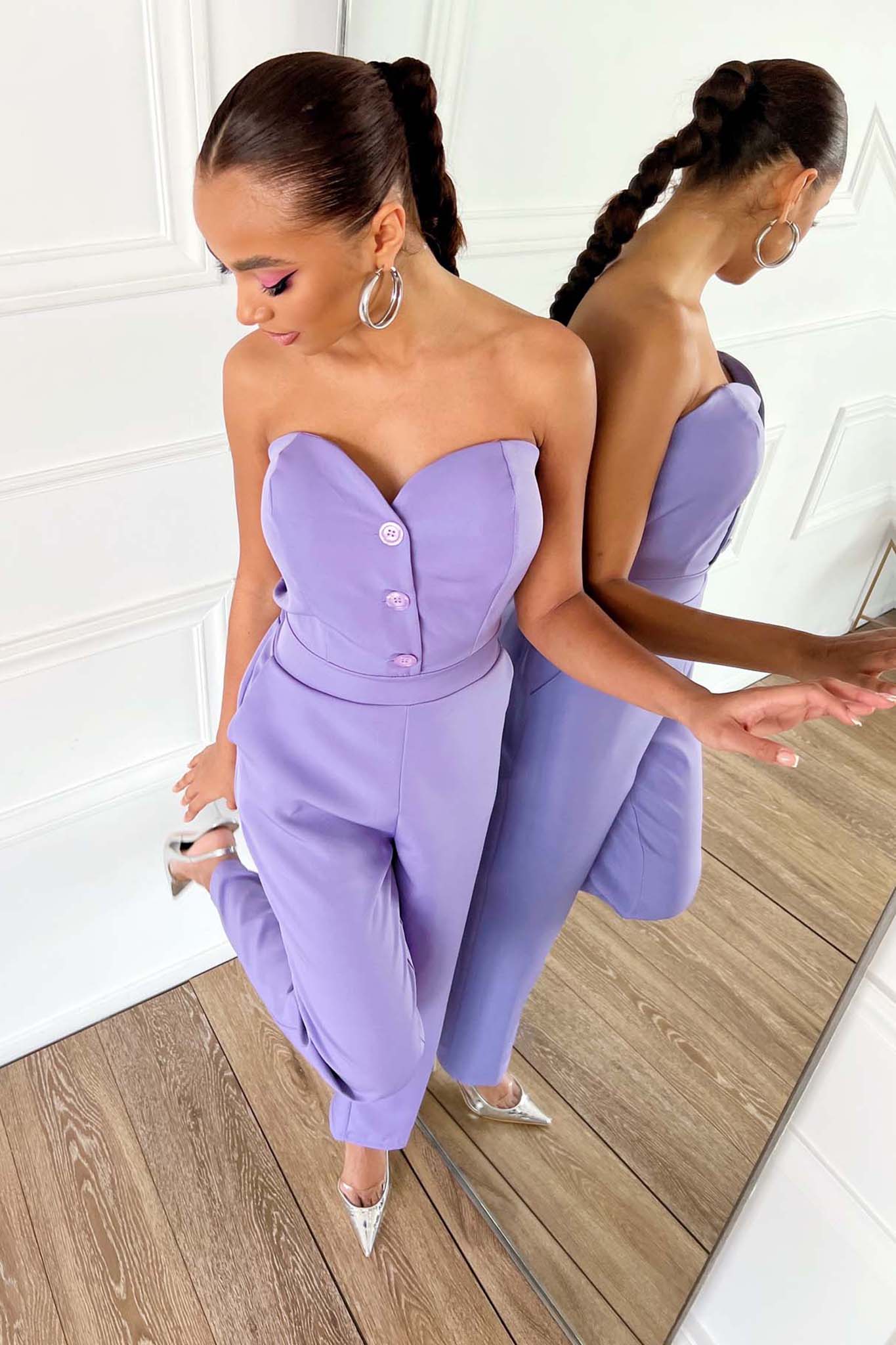 TRENDS Arlia ολόσωμη φόρμα λιλά