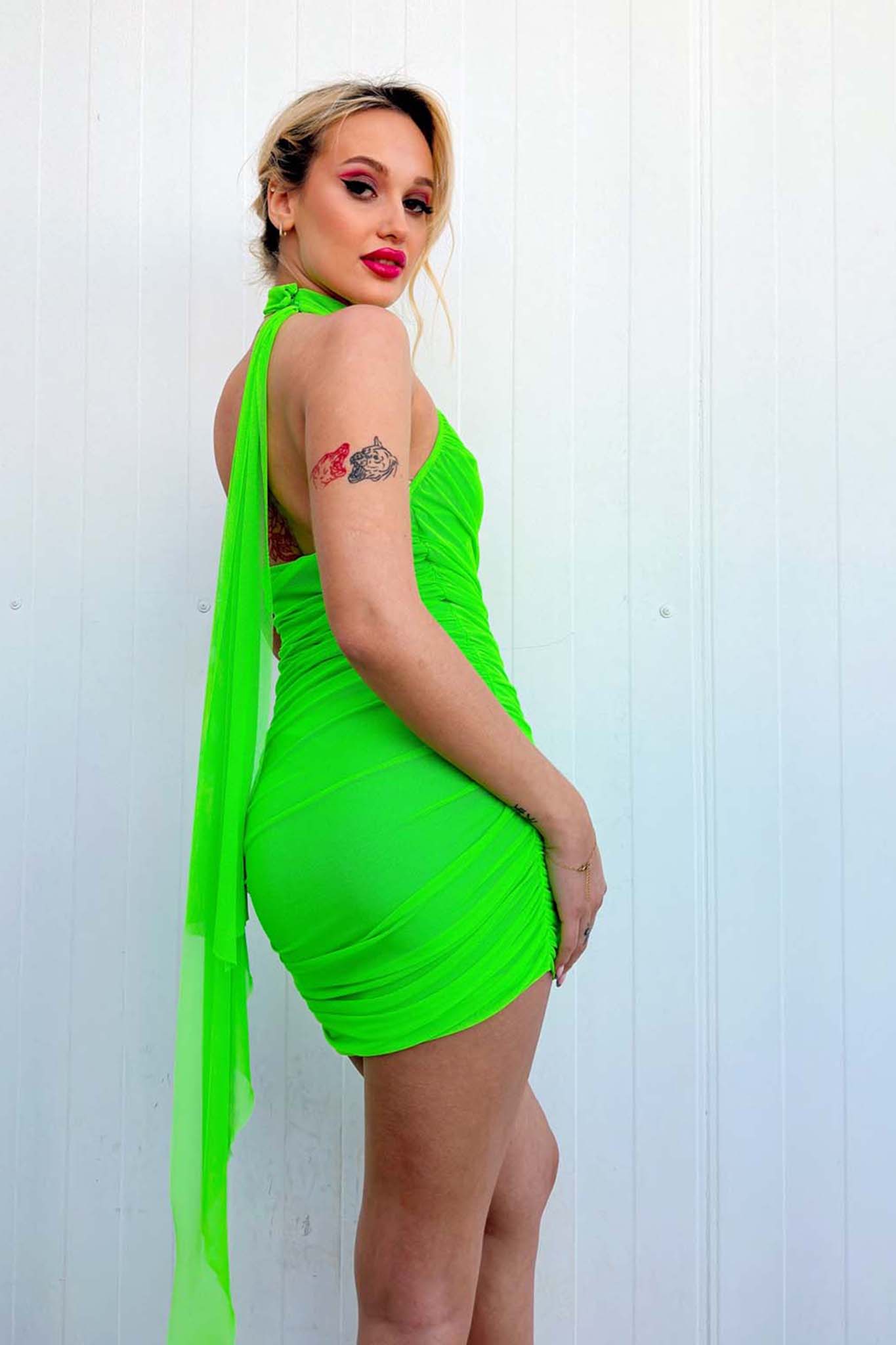 ΚΑΛΟΚΑΙΡΙΝΑ ΦΟΡΕΜΑΤΑ Joyse φόρεμα πράσινο φλούο