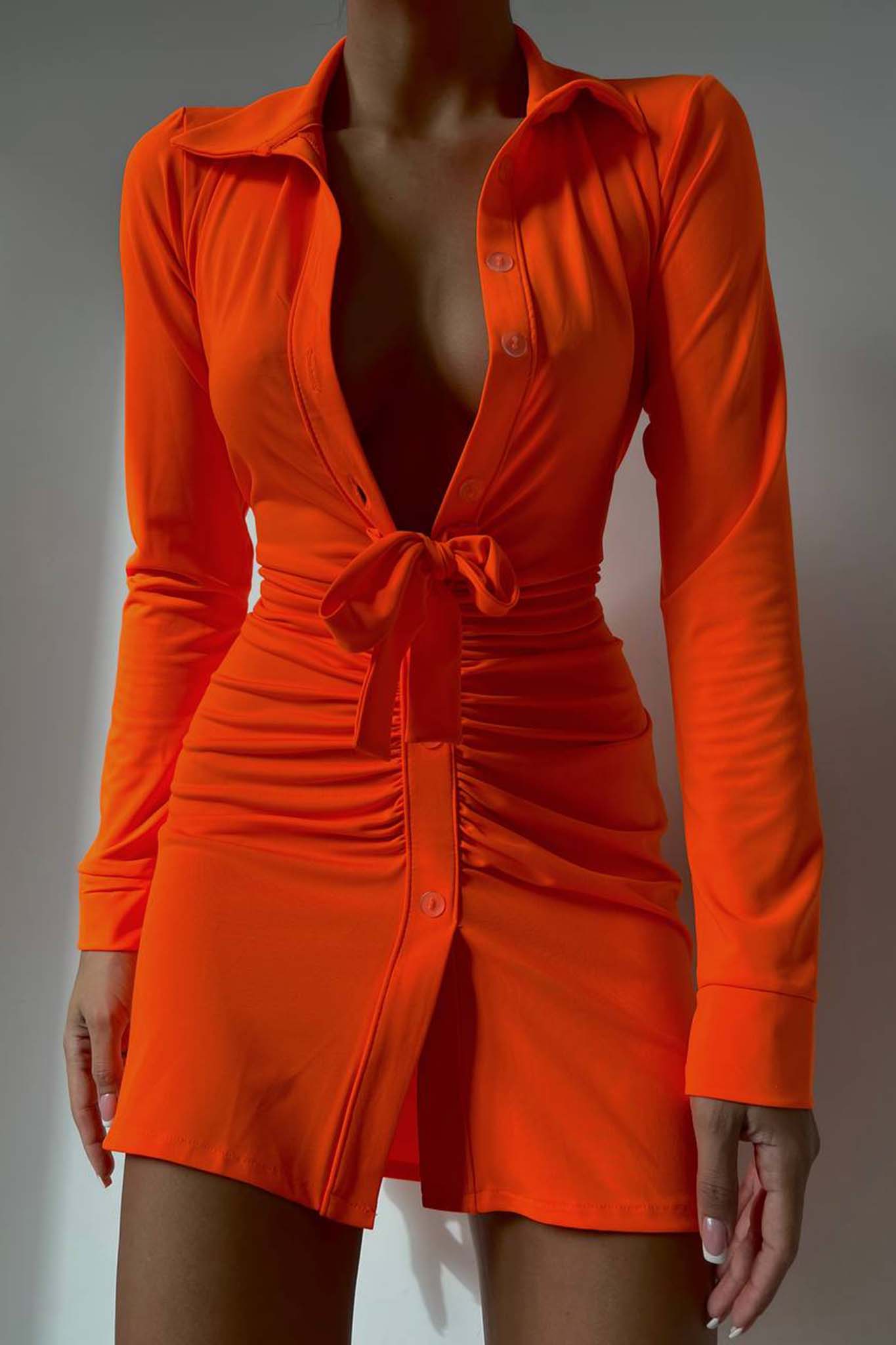 SEASON OFFERS Game φόρεμα πορτοκαλί φλούο