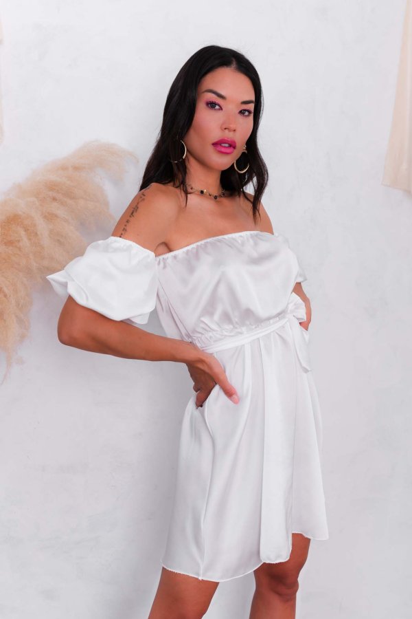 HOT DEALS Leonor φόρεμα λευκό