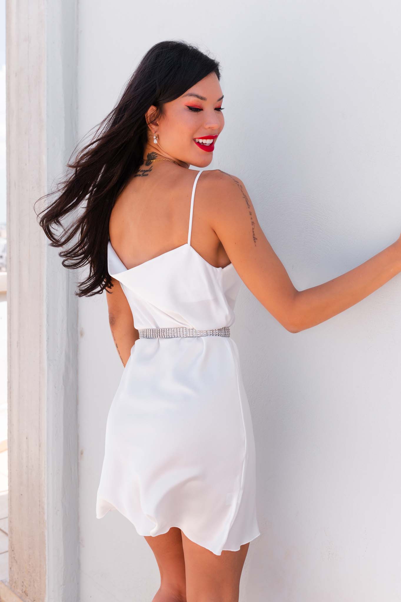 ΑΝΟΙΞΙΑΤΙΚΑ ΦΟΡΕΜΑΤΑ Sicilia φόρεμα λευκό