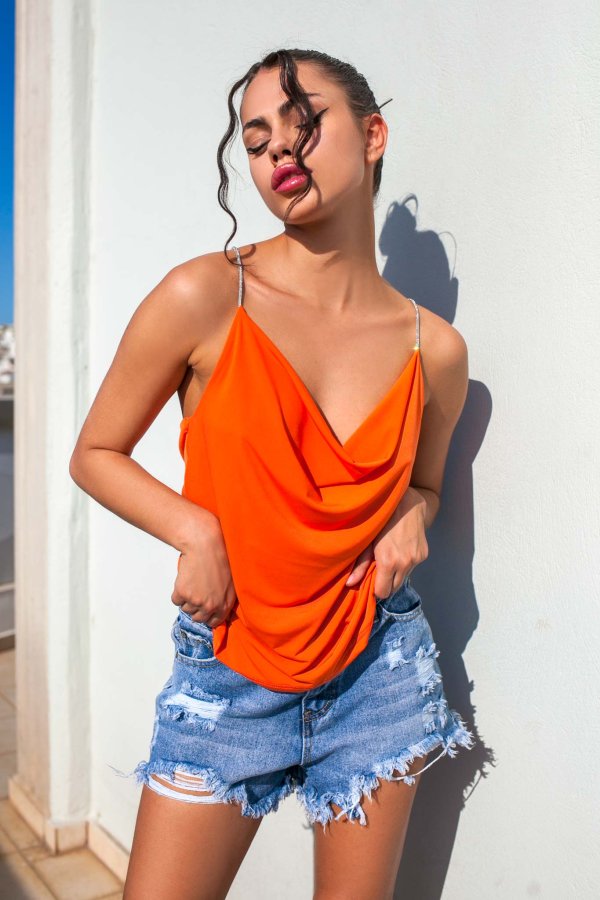 HOT DEALS Cerys τοπ πορτοκαλί