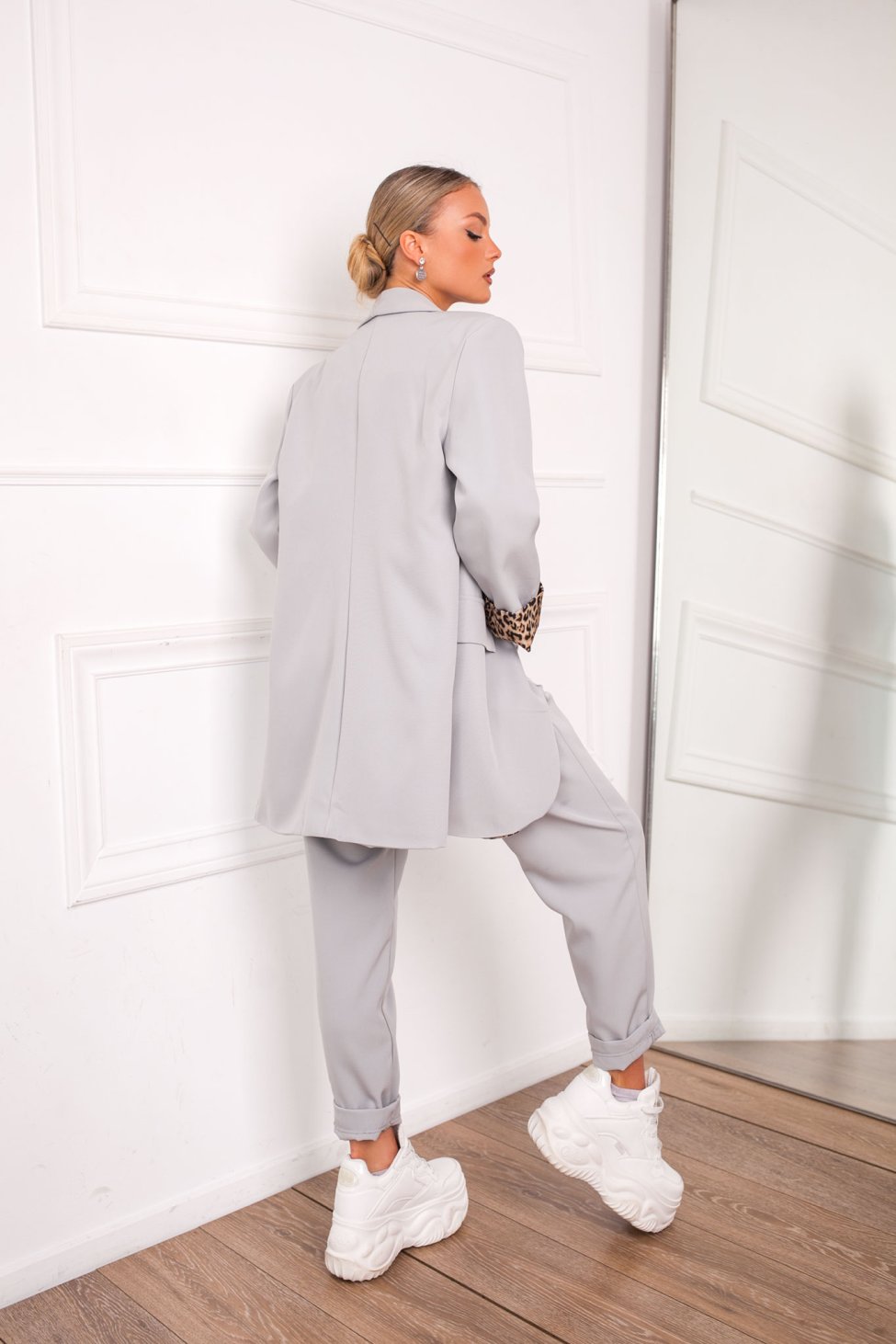 Artemis σετ σακάκι-παντελόνι light grey