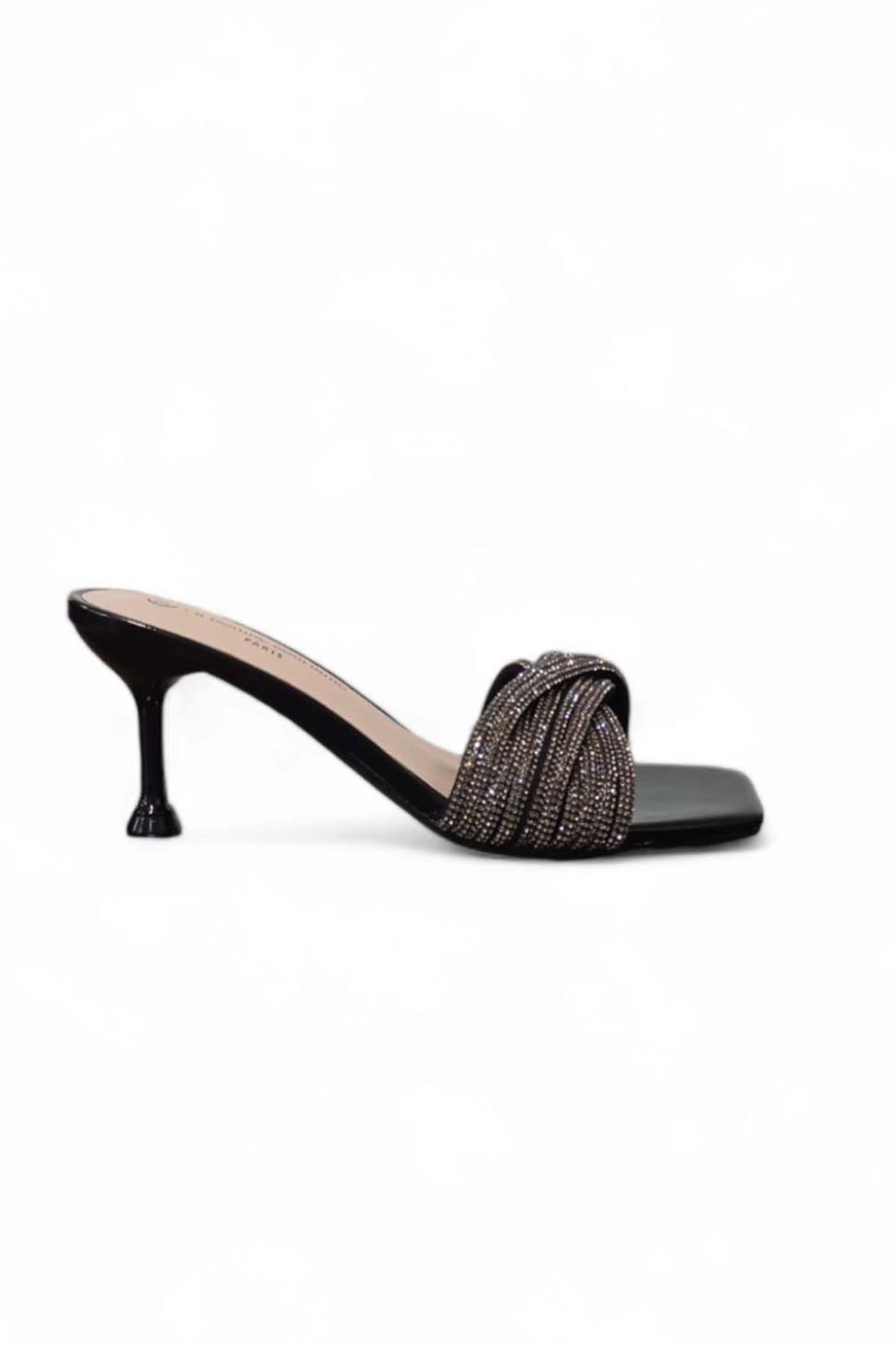 Lasso πέδιλα mules μαύρο