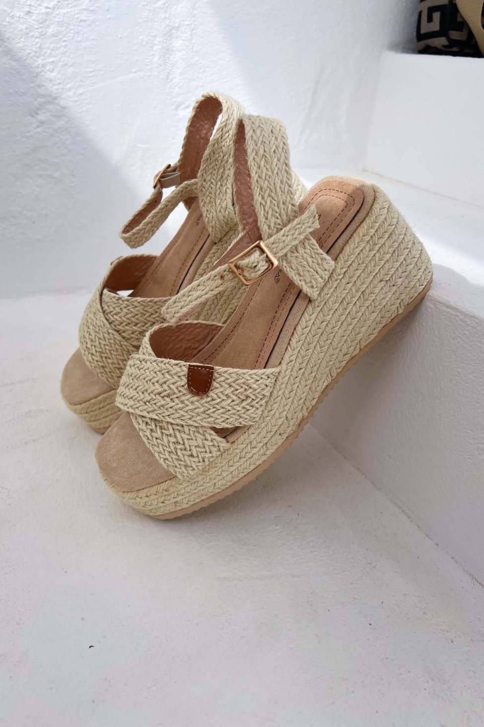 Darcie flatforms μπεζ