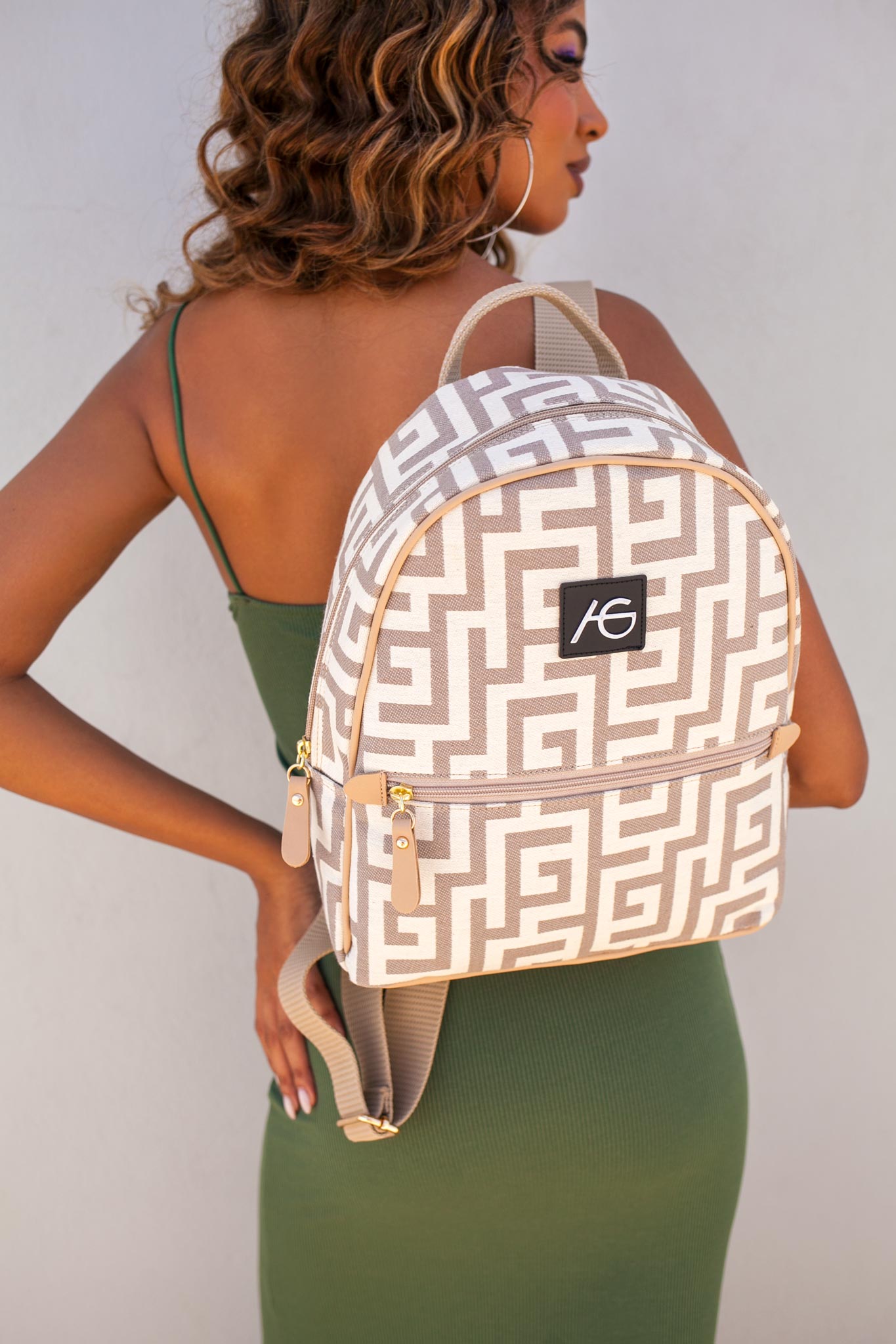 Madallyn σακίδιο πλάτης μαίανδρος μπεζ Madallyn σακίδιο πλάτης μαίανδρος μπεζ - Image 1