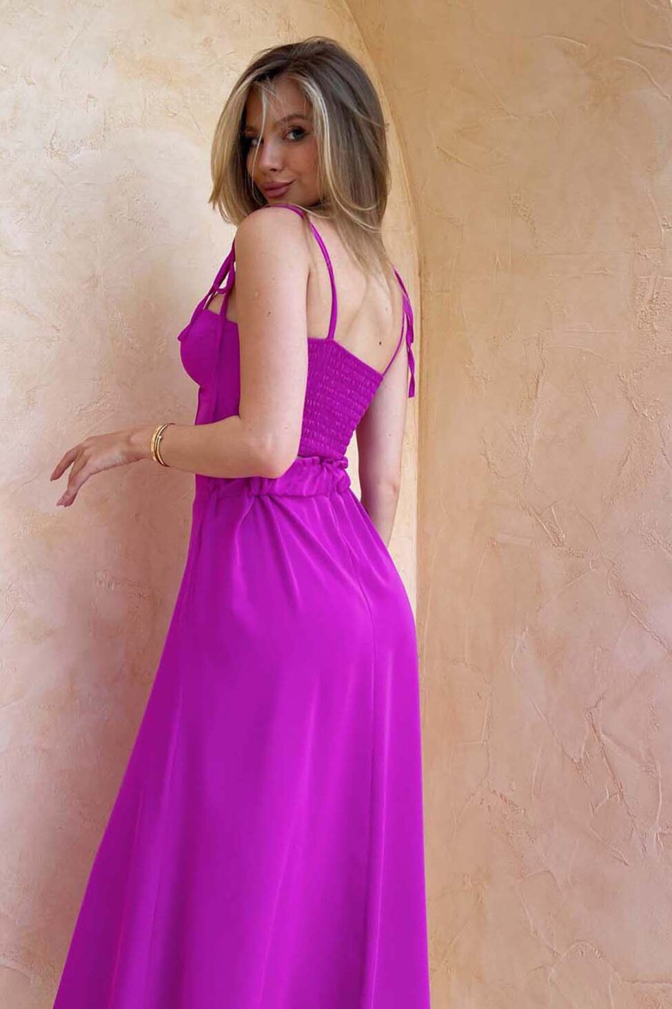 Deja Vu σετ τοπ-φούστα magenta - Image 3