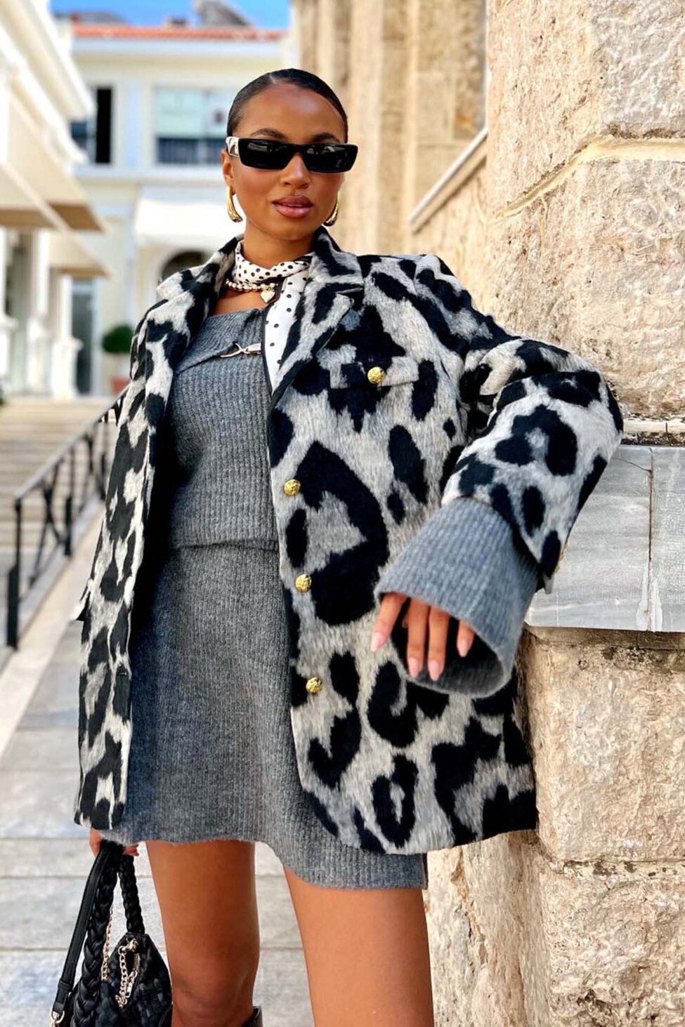 Brittuny παλτό animal print