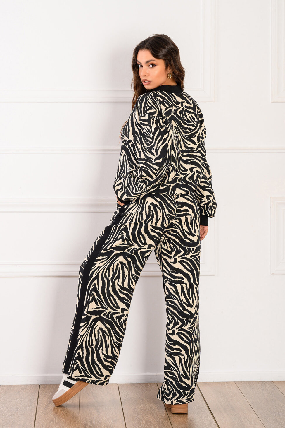 Dunne σετ ζακέτα παντελόνι zebra