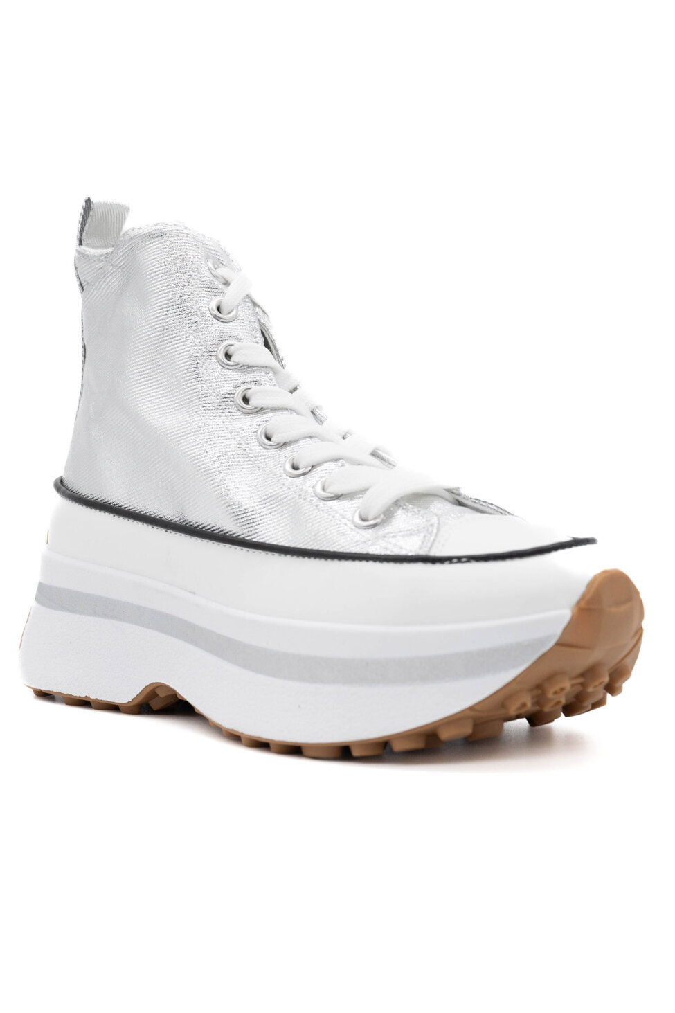 Convert sneakers πάνινα ασημί