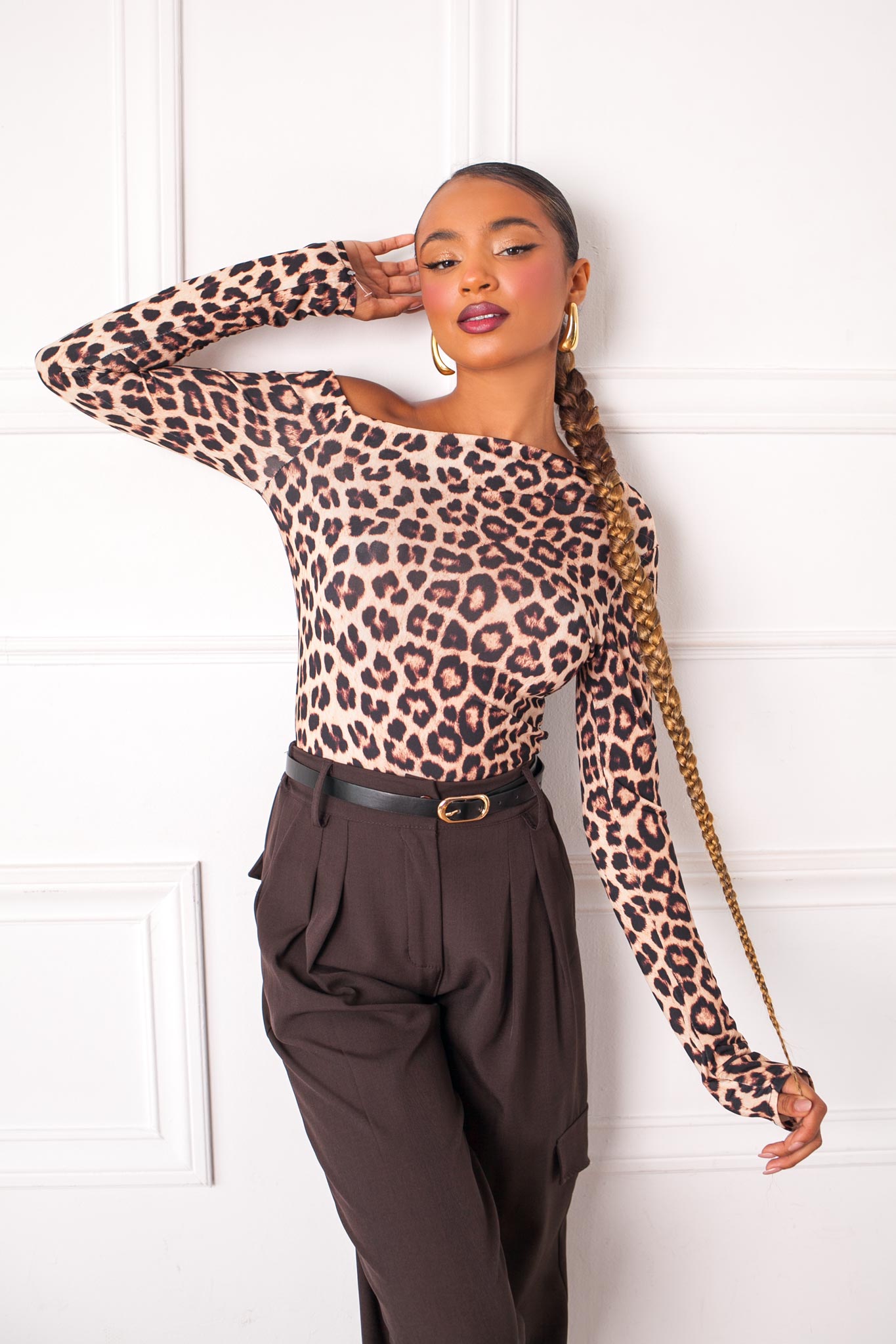 Extreme μπλούζα με animal print ελαστική λεοπάρ