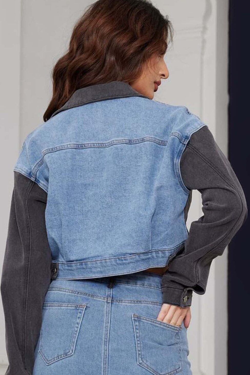 Massey τζάκετ τζιν μπλε - Image 2