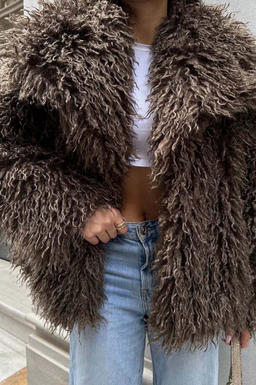 Much οικολογική γούνα καφέ - Image 6