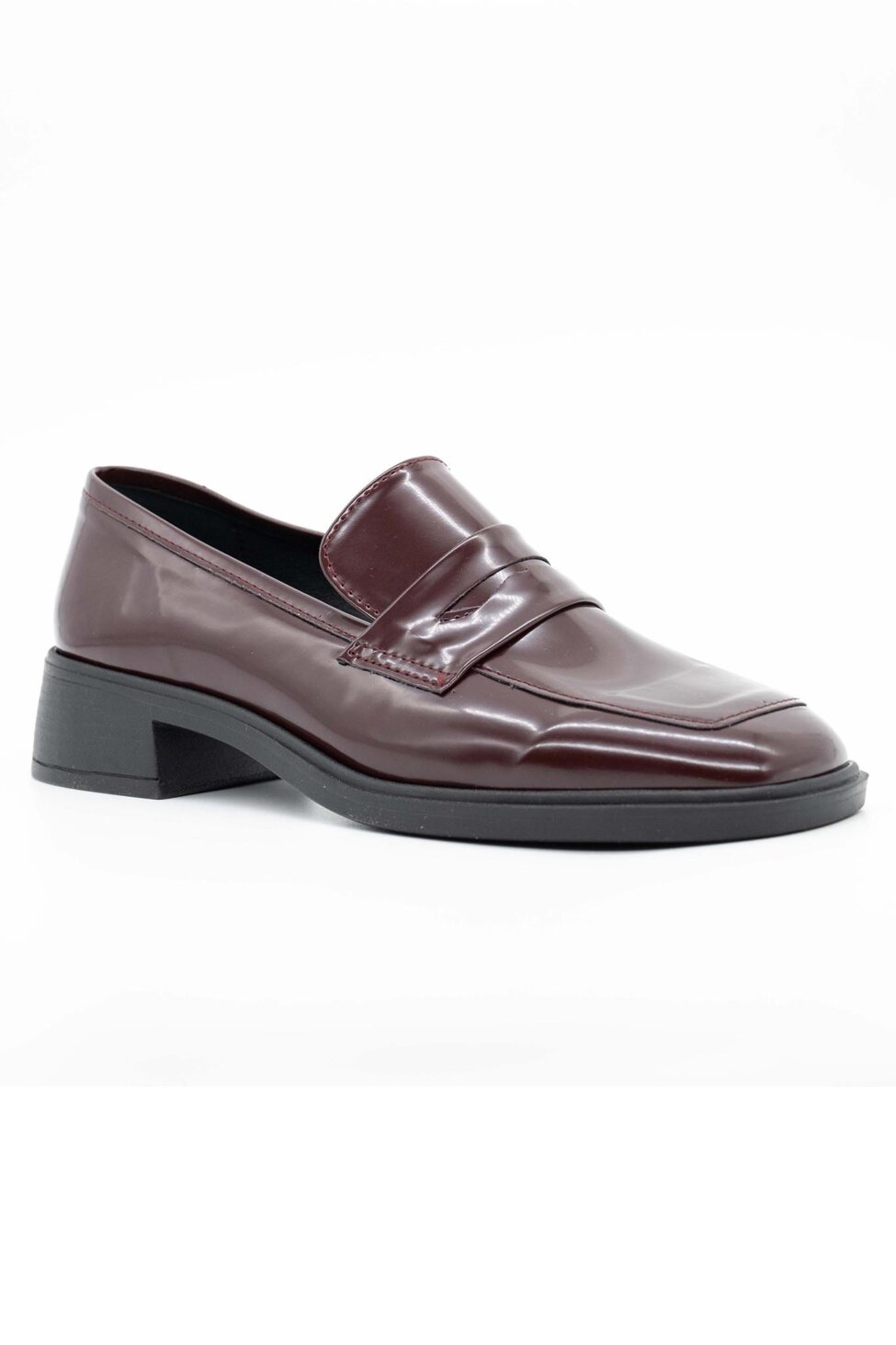Tomorrow loafers λουστρίνι από οικολογικό δέρμα μπορντό