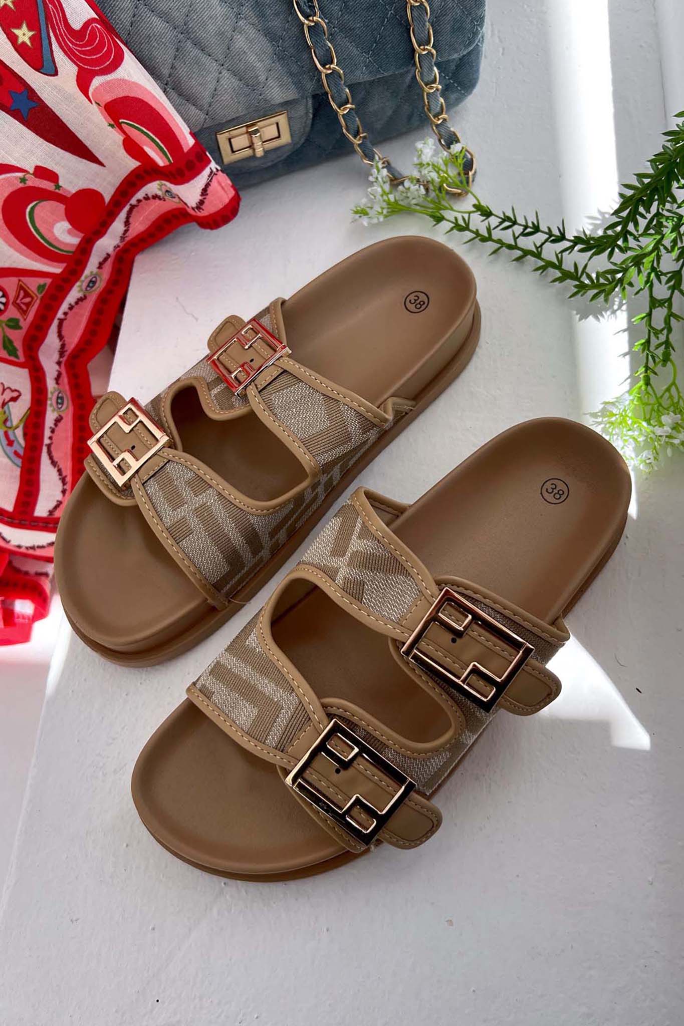 ΓΥΝΑΙΚΕΙΑ ΡΟΥΧΑ Calorie σανδάλι flatform χακί