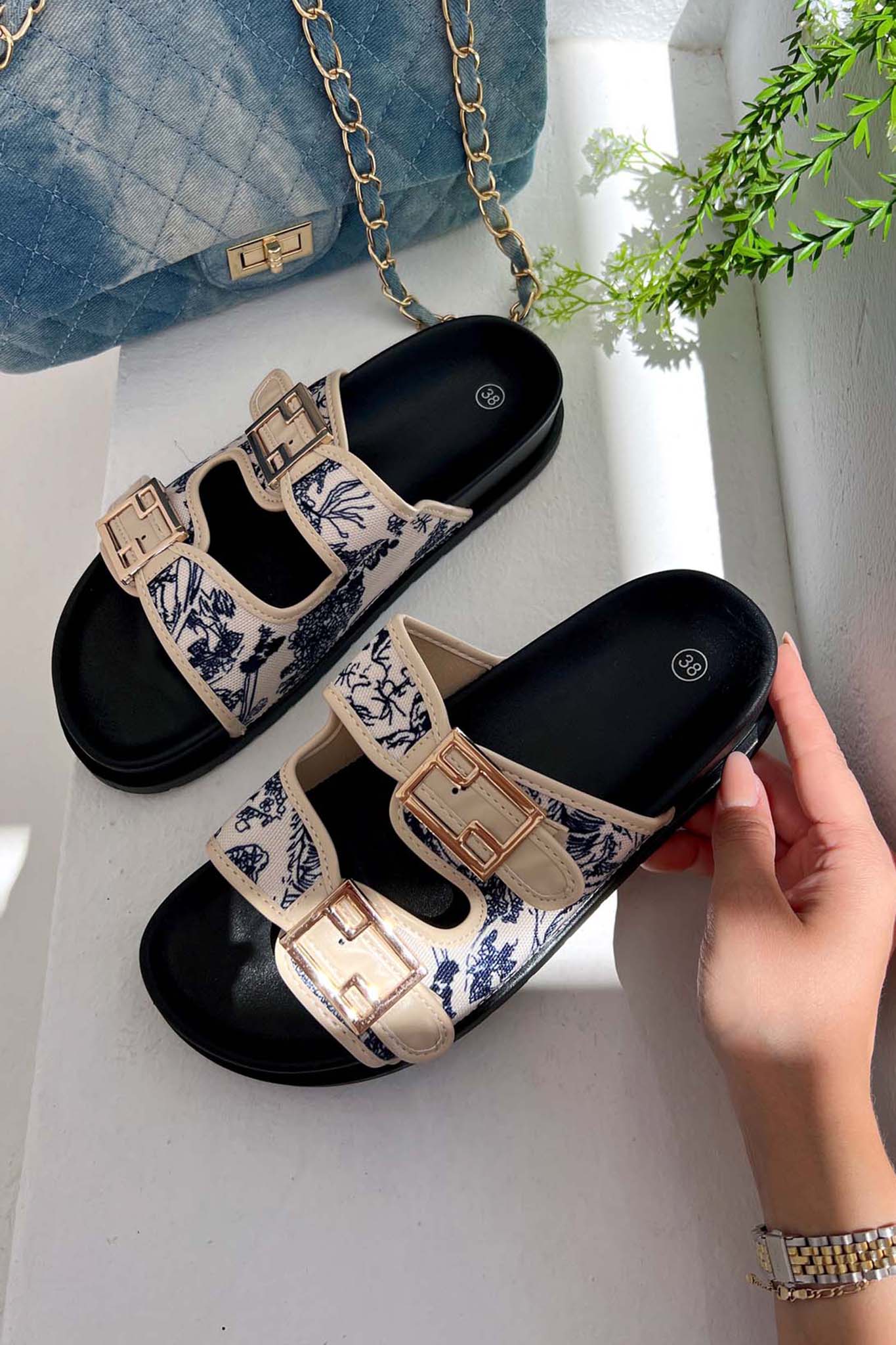 ΓΥΝΑΙΚΕΙΑ ΡΟΥΧΑ Caprice σανδάλι flatform μπλε