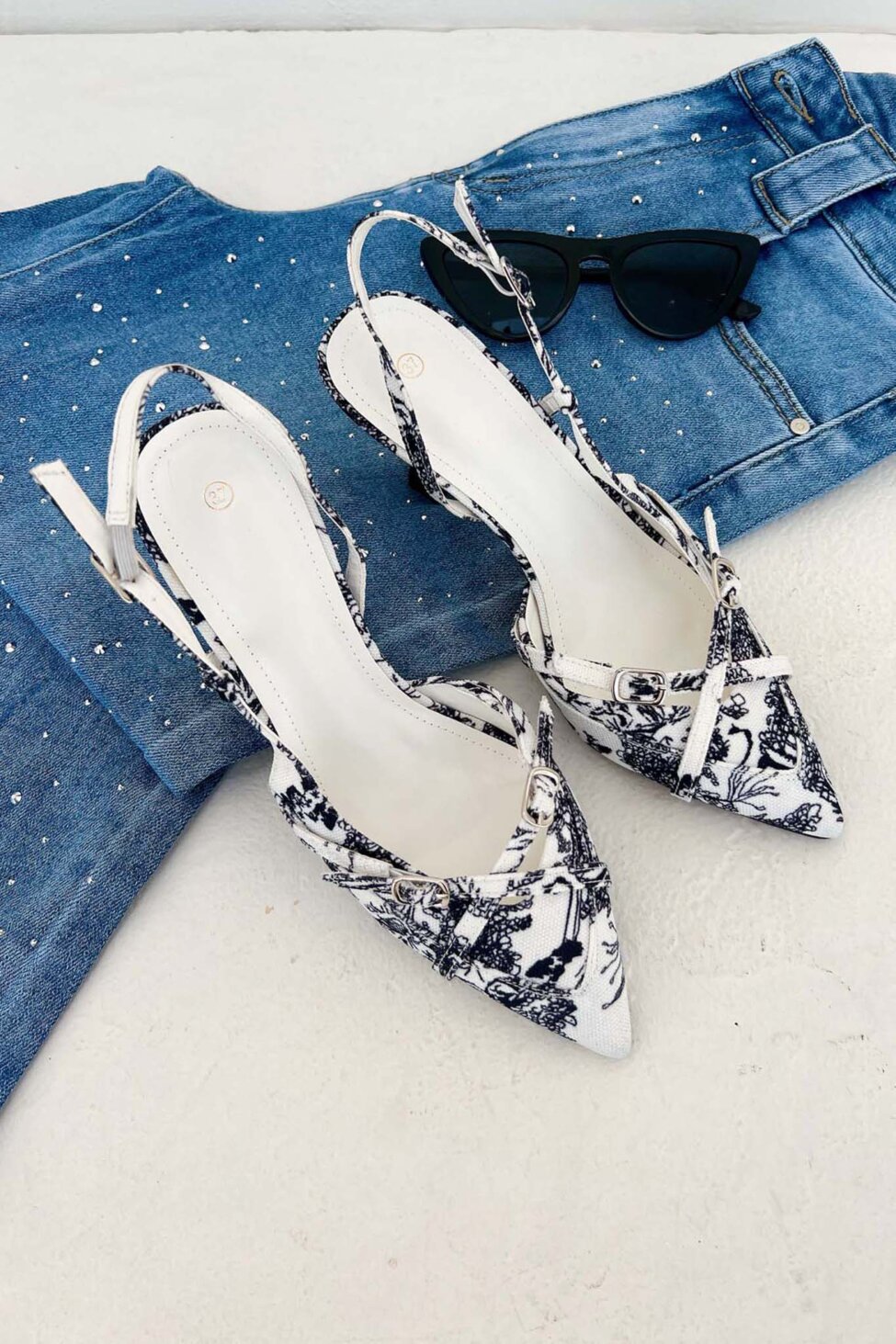 Orina slingback γόβα μπλε