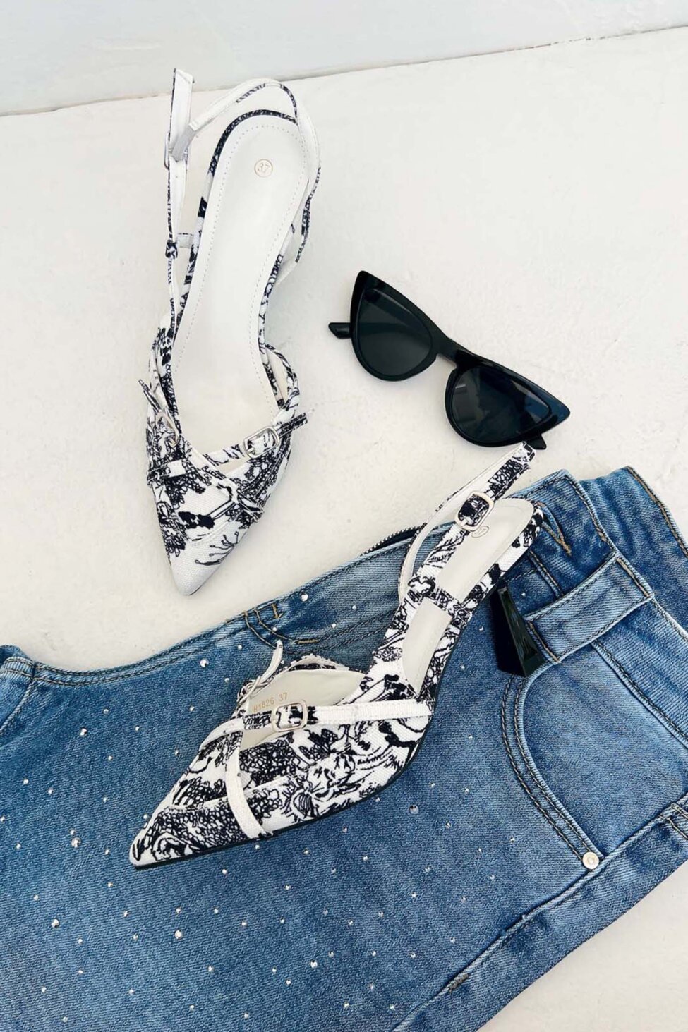 Orina slingback γόβα μπλε
