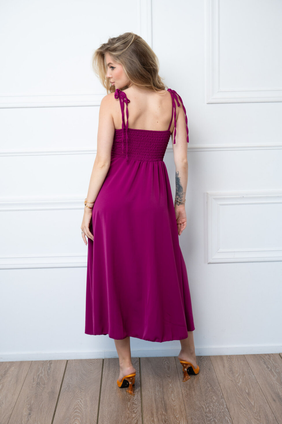 Orion φόρεμα μίντι magenta