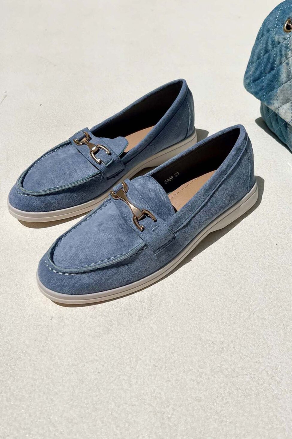 Yarila loafers από οικολογικό δέρμα μπλε