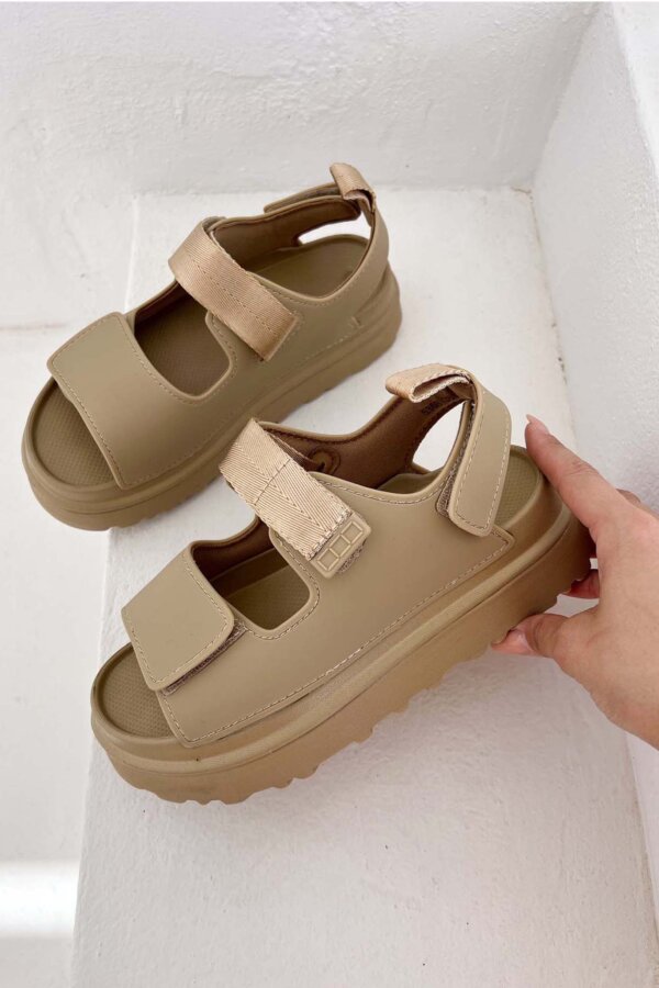 Galvan flatforms δερμάτινα με σκρατς αμμος