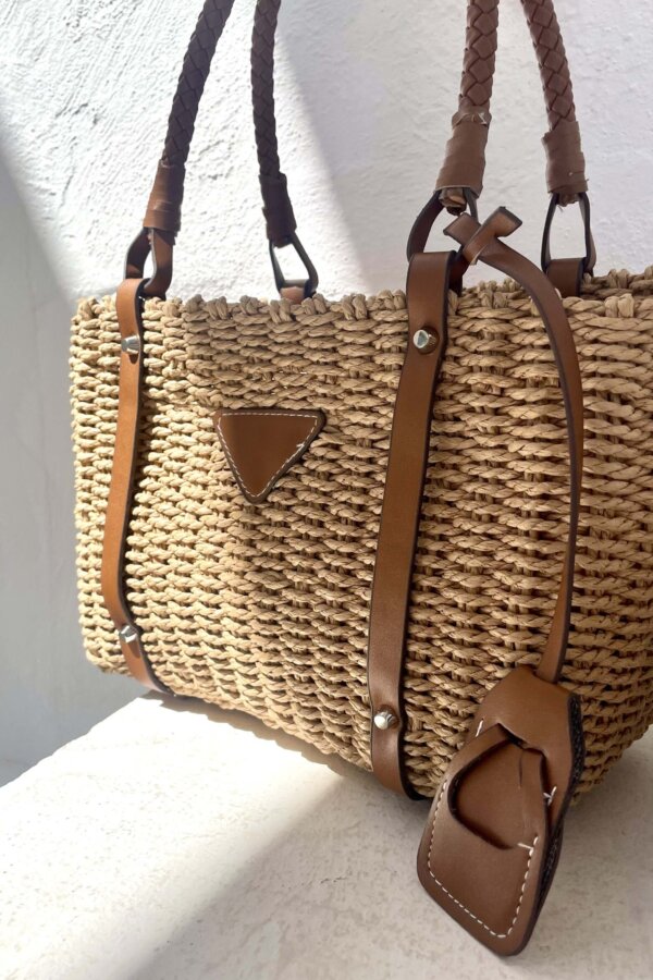 Luna tote τσάντα καφέ
