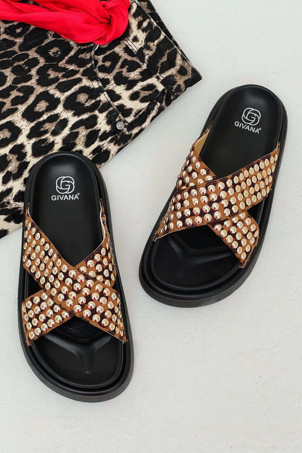Regalia flatforms με τρουκς λεοπάρ
