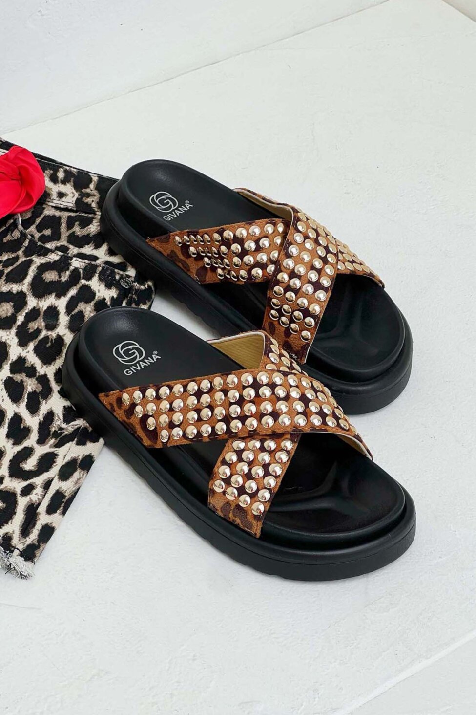 Regalia flatforms με τρουκς λεοπάρ