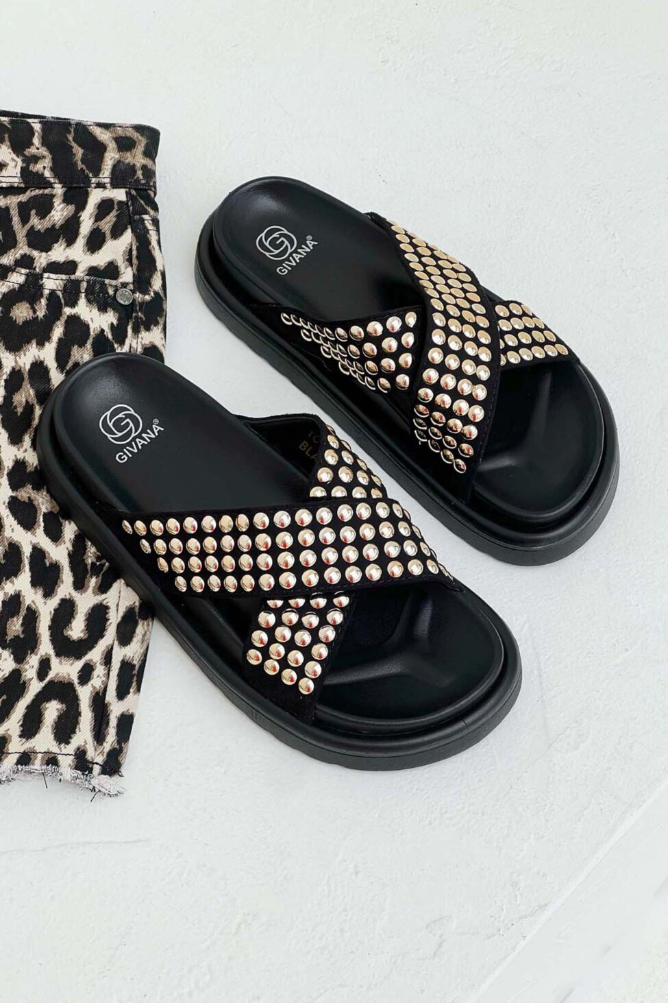 Regalia flatforms με τρουκς μαύρο