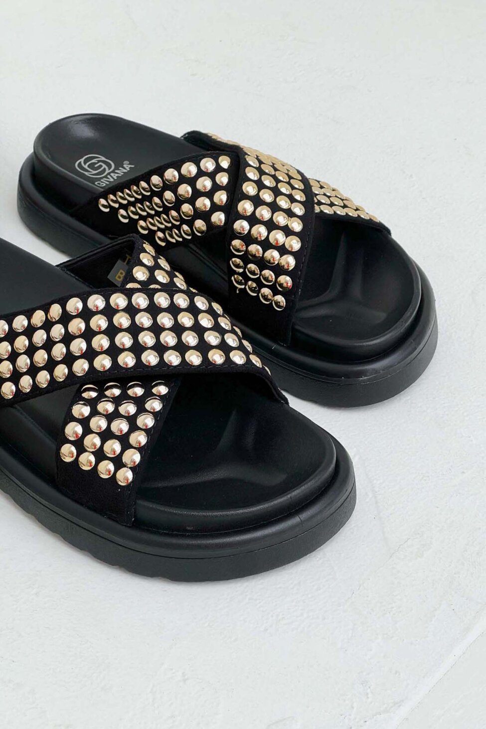 Regalia flatforms με τρουκς μαύρο