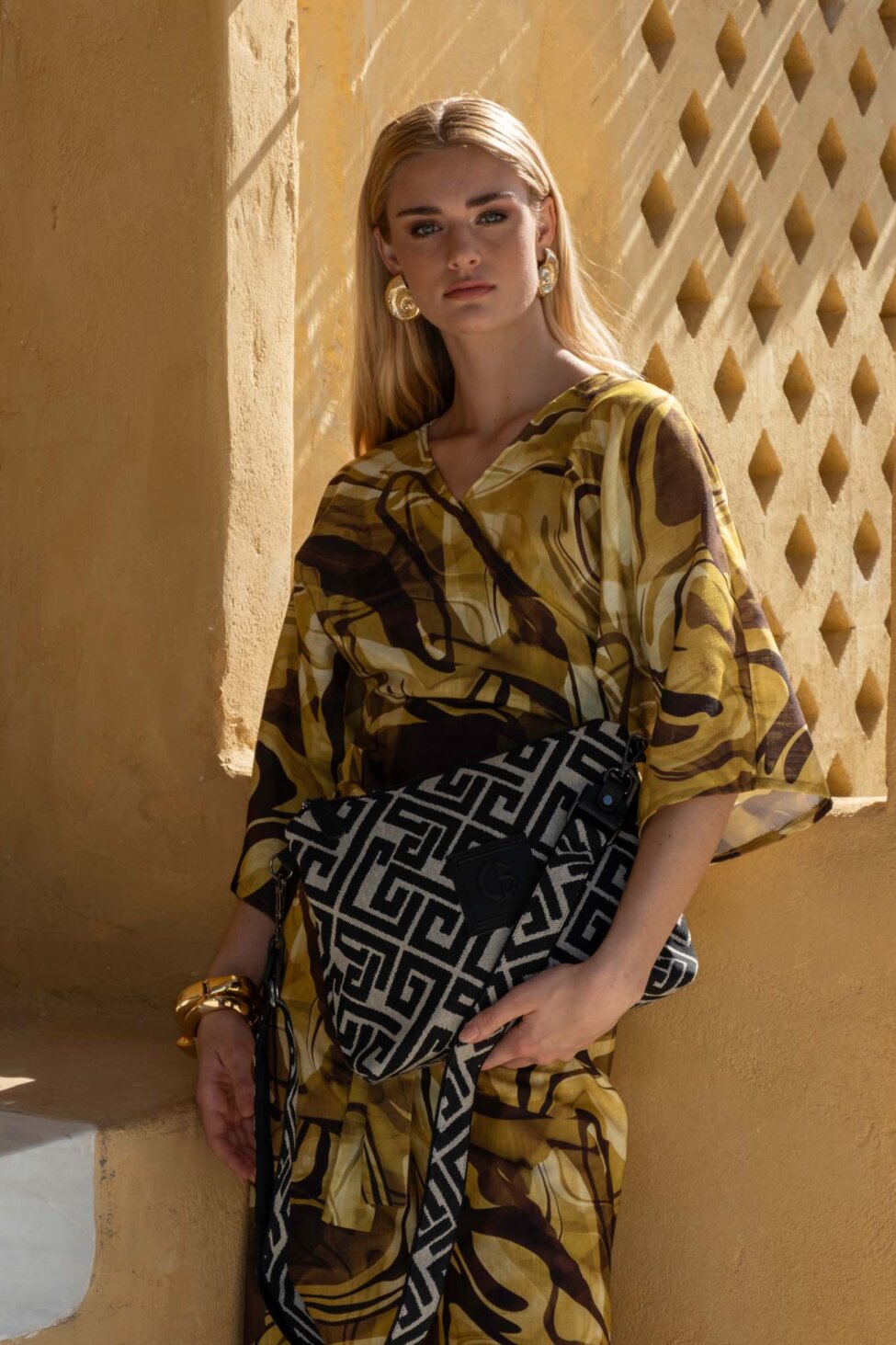 ARIADNE TWIST CANVAS τσάντα γκρι