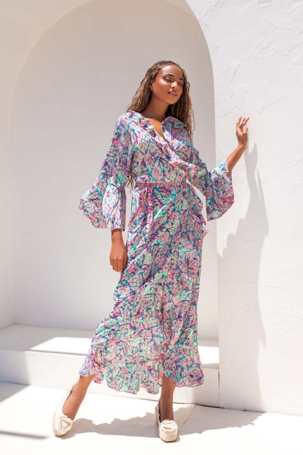 ΝΕΕΣ ΑΦΙΞΕΙΣ Delilah μίντι boho φόρεμα βεραμάν