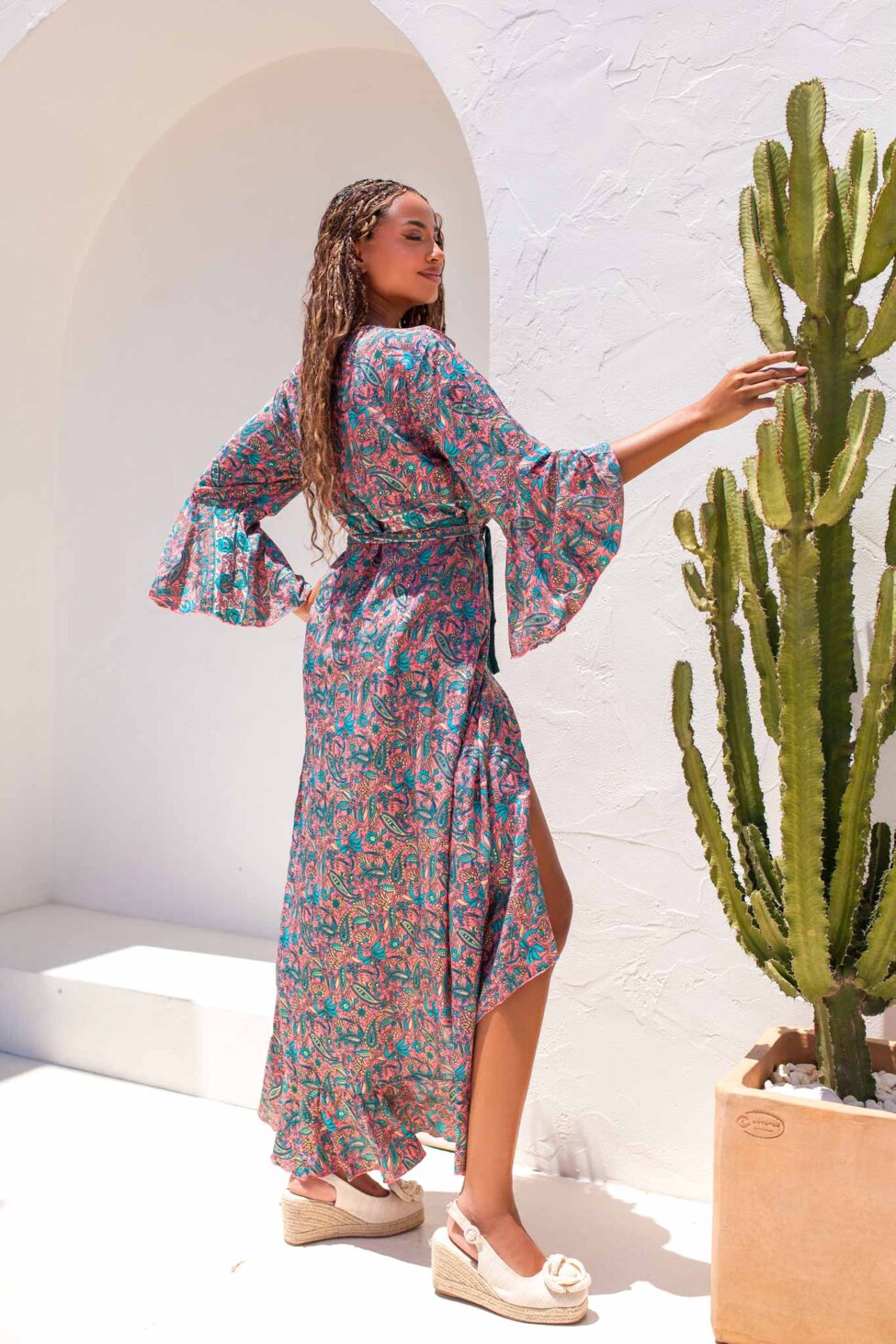 Westin μίντι boho φόρεμα βεραμάν