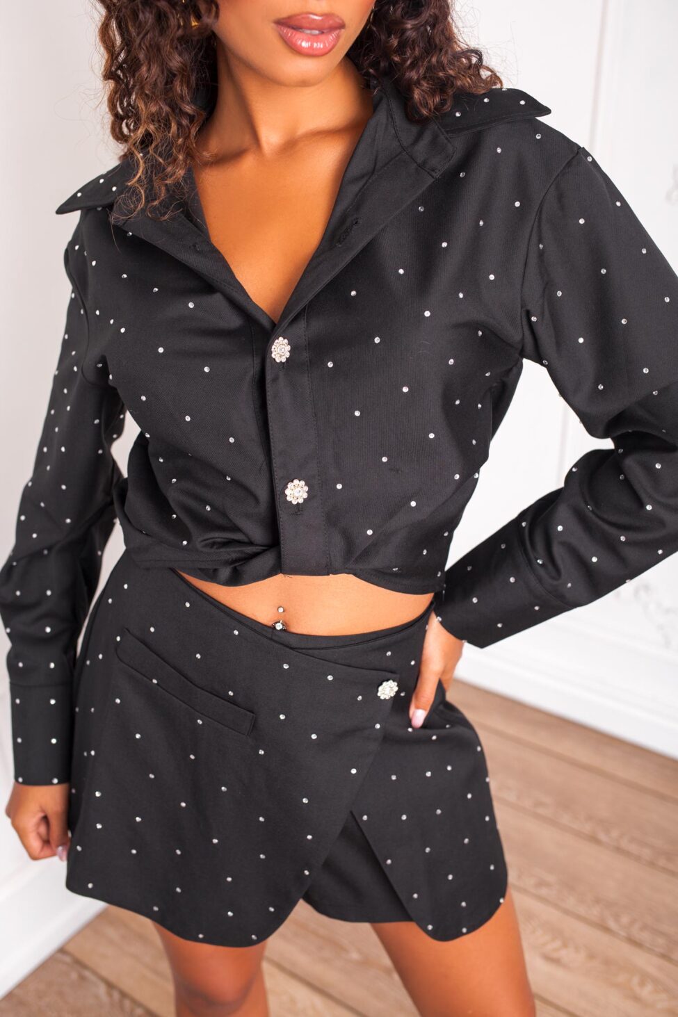 Artax πουκάμισο με strass μαύρο - Image 2