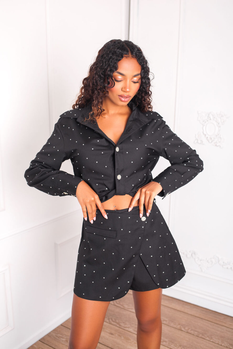 Artax πουκάμισο με strass μαύρο - Image 3