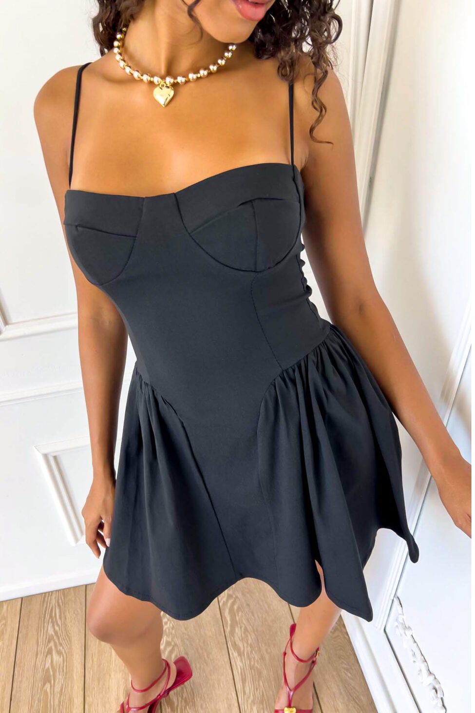 Cherelle μίνι φόρεμα μαύρο - Image 3