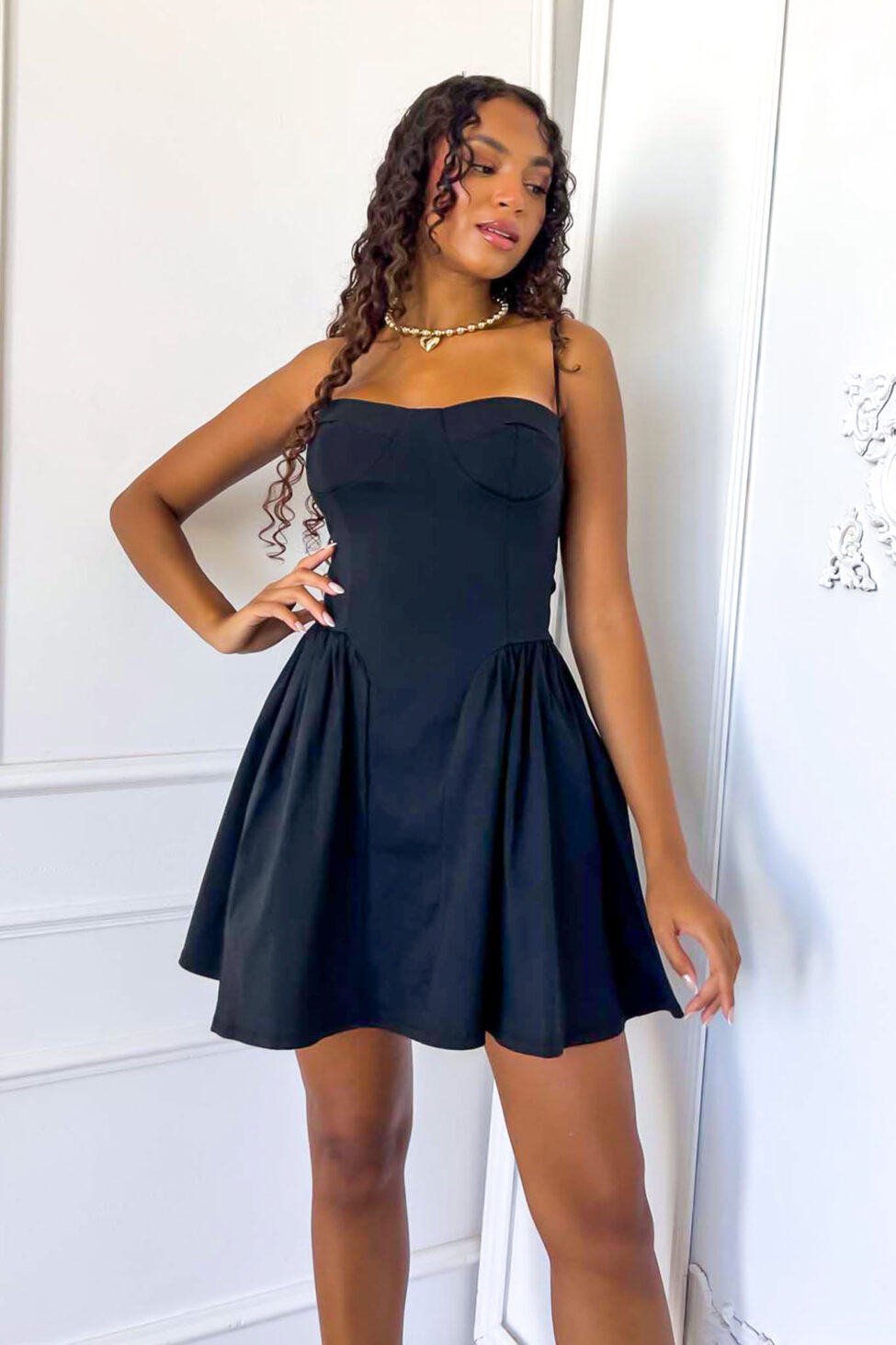 Cherelle μίνι φόρεμα μαύρο - Image 5