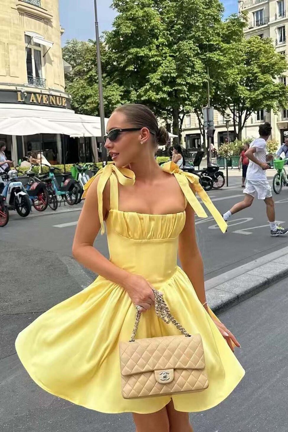 Cutie μίνι φόρεμα κίτρινο - Image 1