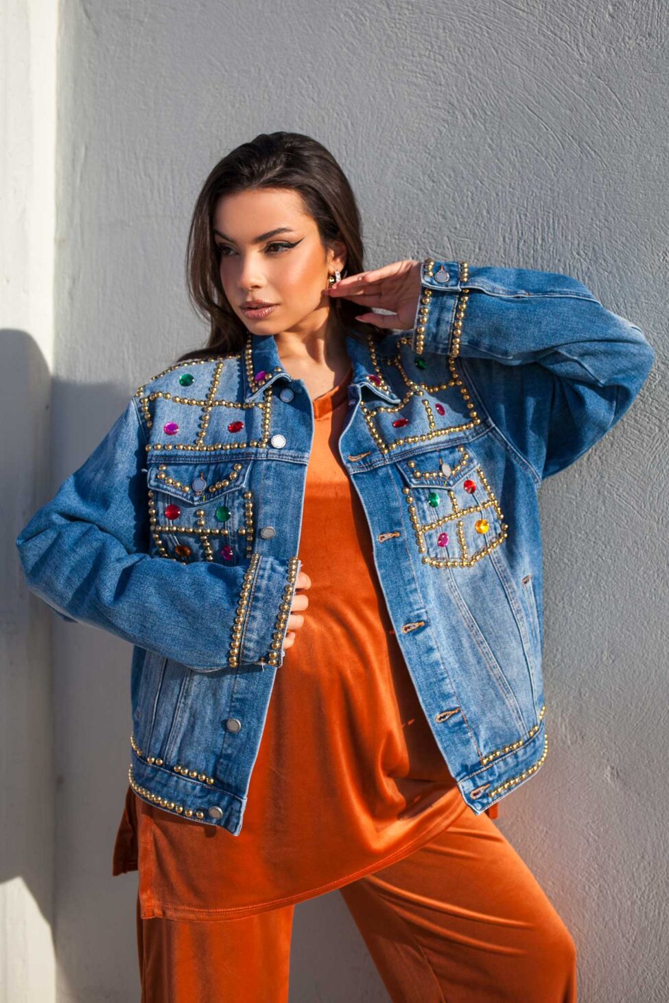 Oxalis  denim jacket μπλε - Image 1